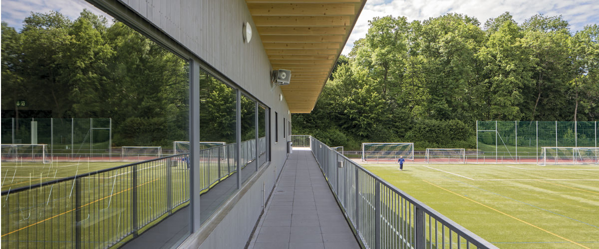 Balkon Garderobengebäude